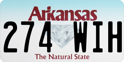 AR license plate 274WIH