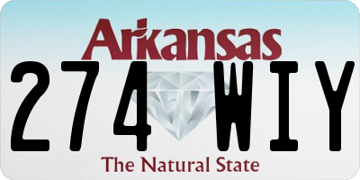 AR license plate 274WIY
