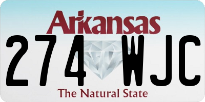 AR license plate 274WJC