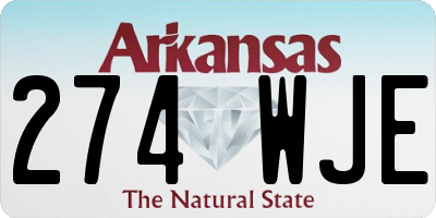 AR license plate 274WJE