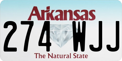 AR license plate 274WJJ