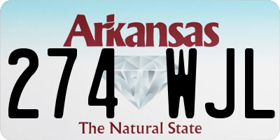 AR license plate 274WJL