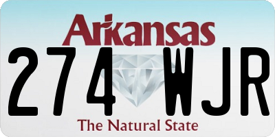 AR license plate 274WJR