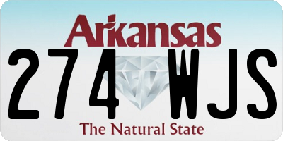 AR license plate 274WJS