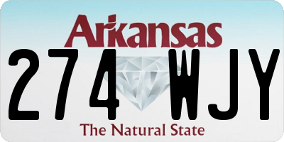AR license plate 274WJY