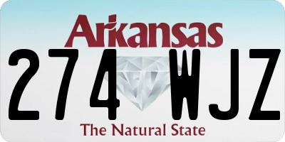 AR license plate 274WJZ