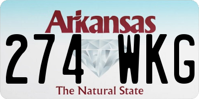 AR license plate 274WKG