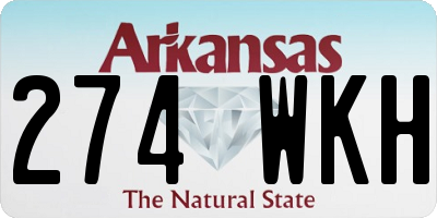 AR license plate 274WKH