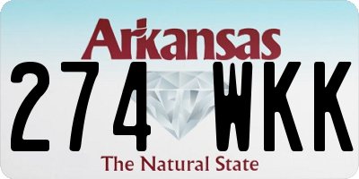AR license plate 274WKK