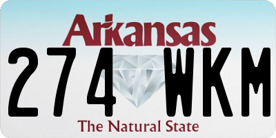 AR license plate 274WKM