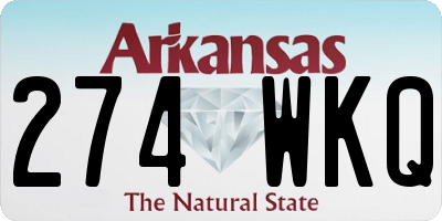 AR license plate 274WKQ