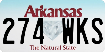 AR license plate 274WKS