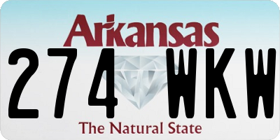 AR license plate 274WKW