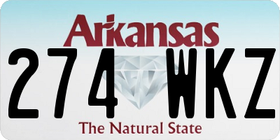 AR license plate 274WKZ