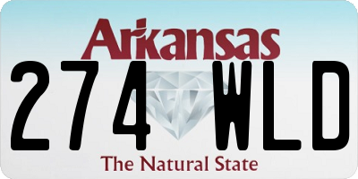 AR license plate 274WLD