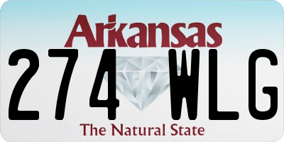 AR license plate 274WLG