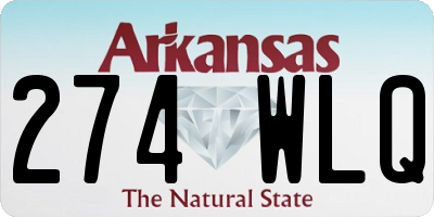 AR license plate 274WLQ