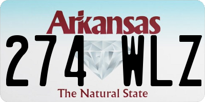 AR license plate 274WLZ