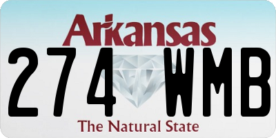 AR license plate 274WMB
