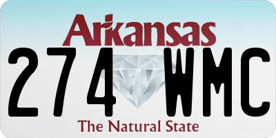 AR license plate 274WMC