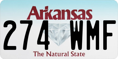 AR license plate 274WMF