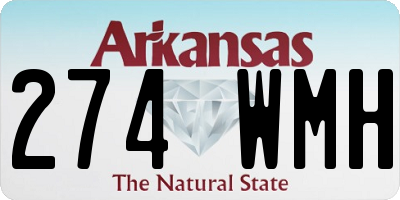AR license plate 274WMH
