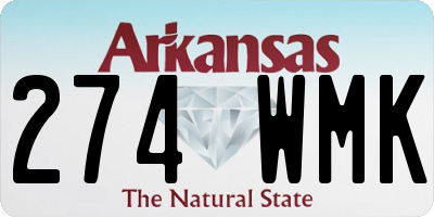 AR license plate 274WMK