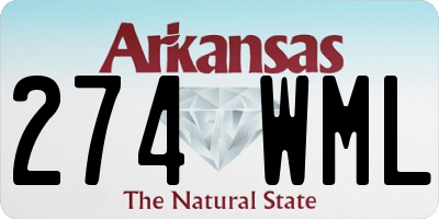 AR license plate 274WML