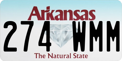 AR license plate 274WMM