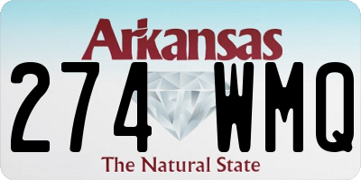 AR license plate 274WMQ