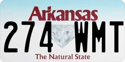 AR license plate 274WMT