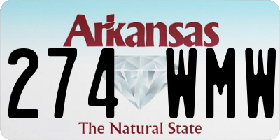 AR license plate 274WMW