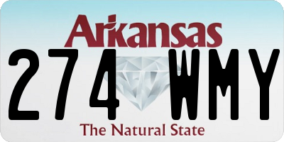 AR license plate 274WMY