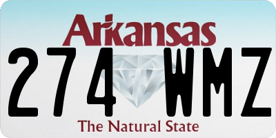 AR license plate 274WMZ
