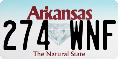 AR license plate 274WNF