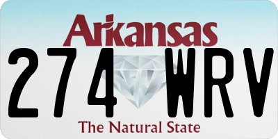 AR license plate 274WRV