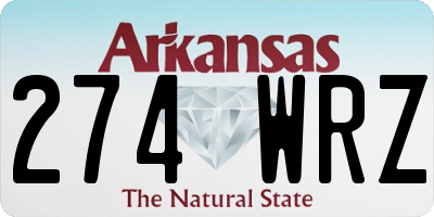 AR license plate 274WRZ