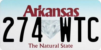 AR license plate 274WTC