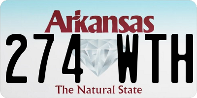 AR license plate 274WTH