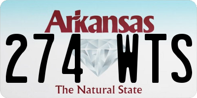 AR license plate 274WTS