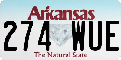 AR license plate 274WUE