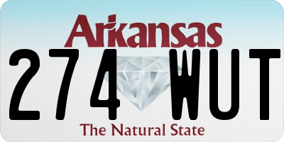 AR license plate 274WUT