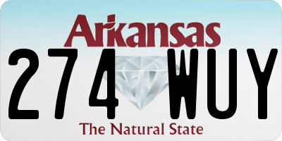 AR license plate 274WUY
