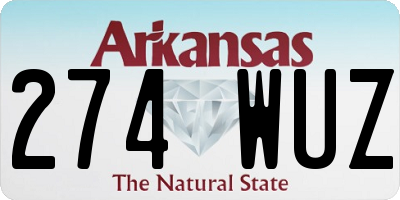 AR license plate 274WUZ