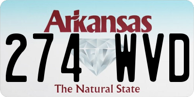AR license plate 274WVD