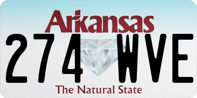 AR license plate 274WVE