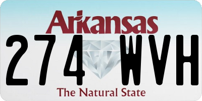 AR license plate 274WVH