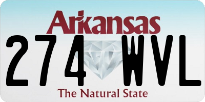 AR license plate 274WVL