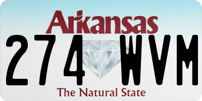 AR license plate 274WVM