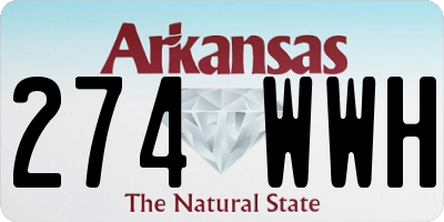 AR license plate 274WWH